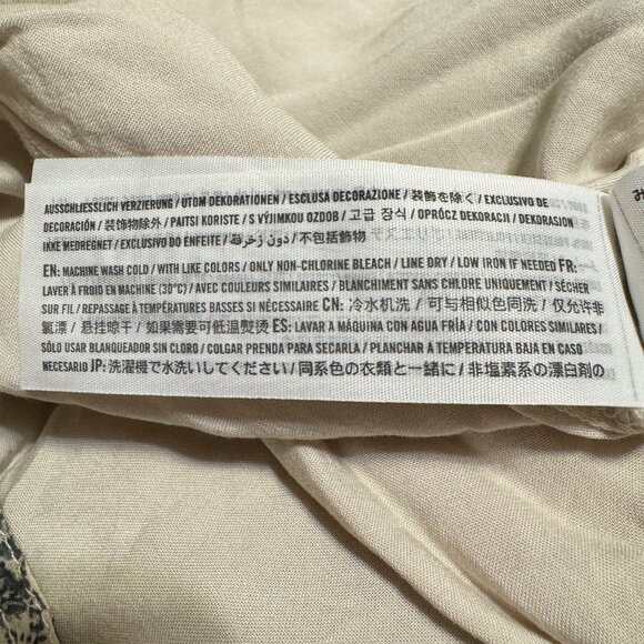 🎉😀CLEARANCE SALE😀🎉ABERCROMBIE & FITCH Snake Print Mini Wrap Dress Sz. S - Picture 8 of 10